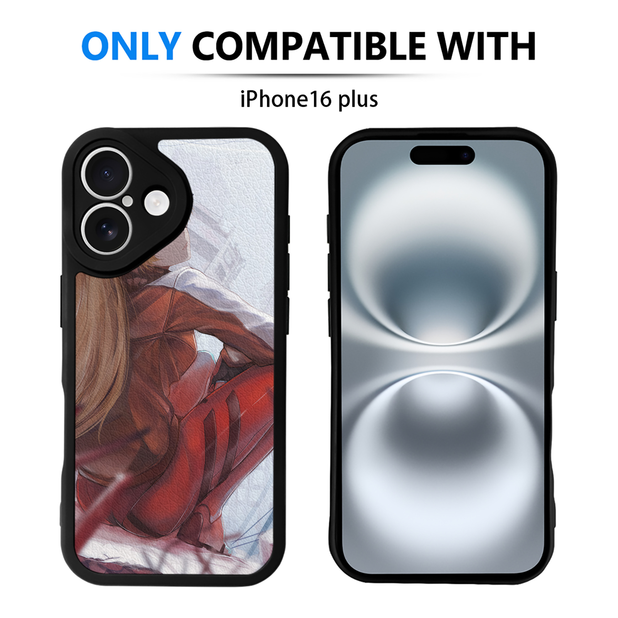 （画像用） EVA 新世紀エヴァンゲリオン 【iPhone 16シリーズ対応】シリコンスマホケース（レザー調） 材質：シリコン